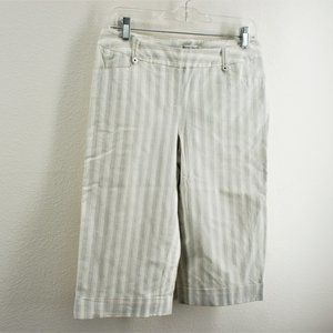 white house black market stripe shorts size 6